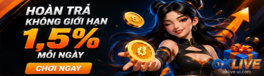 OKLIVE với giao diện trực quan và thông tin được cập nhật